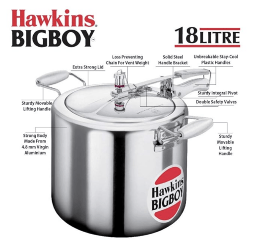 Hawkins BigBoy 18L Pressure Cooker - Image 3